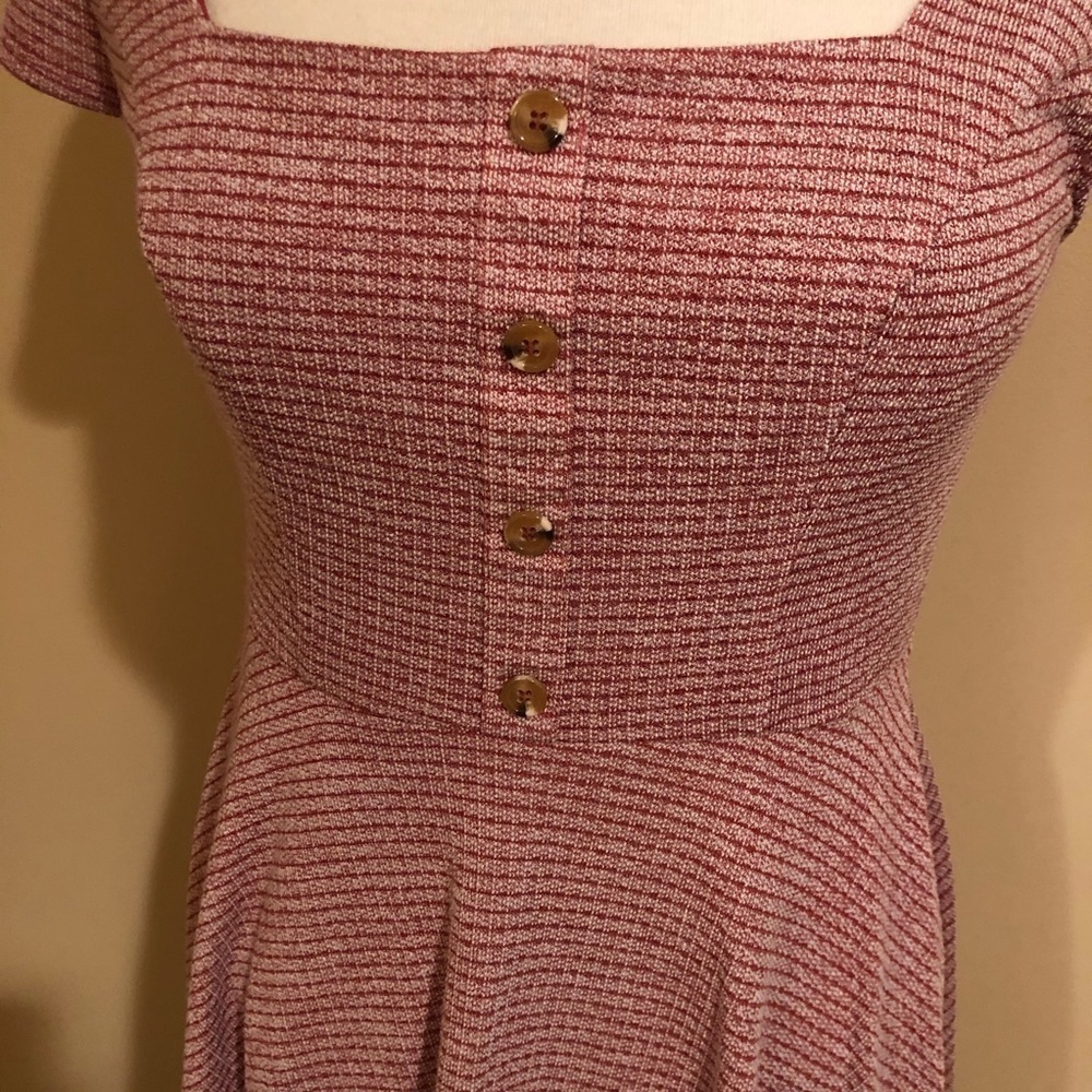 Miami Cinnamon Print  Front Button Dress Sz M EUC - Picture 2 of 7